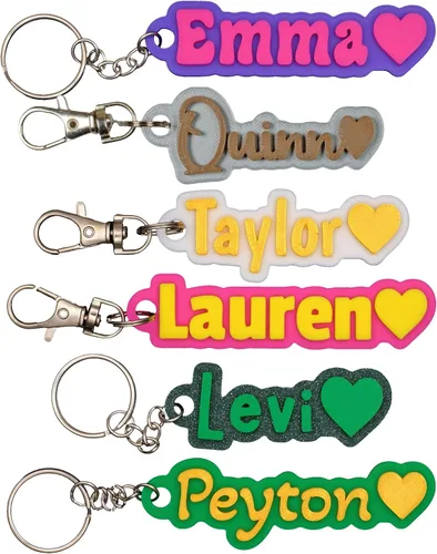 Vista 12 de Llavero personalizado SuperFineDeesigns – Llavero personalizado impreso en 3D