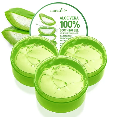 Vista 12 de MIRACLAIR Gel de Aloe Vera para Rostro, Piel, Cabello y Alivio de Quemaduras Solares, Hecho con 100% Gel de Aloe Puro para Todos los Tipos de Piel.