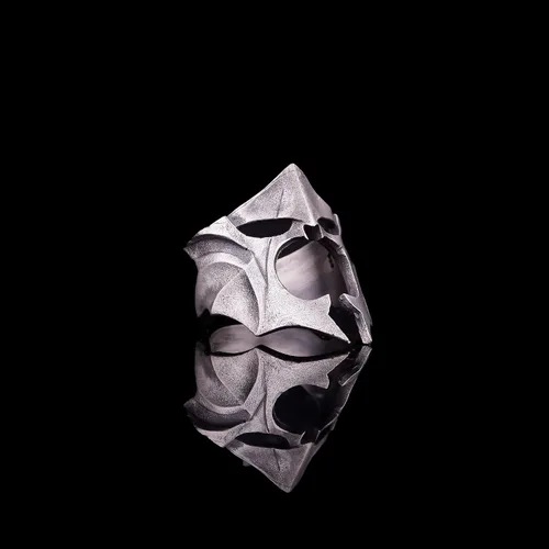 Vista 3 de Anillo Bruja Rey De Angmar, El Señor Nazgul Anillo De Plata, Anillo De Plata Sauron Commander, Anillo De Plata Señor De Los Espectros Del Anillo De