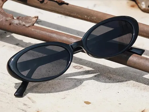 Vista 6 de Gafas de sol de los años 90 para mujeres y hombres, gafas de sol ovaladas