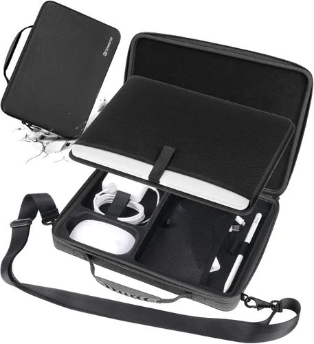 Vista 17 de Smatree Funda rígida para laptop para Galaxy Book4 Edge de 14 pulgadas Negro
