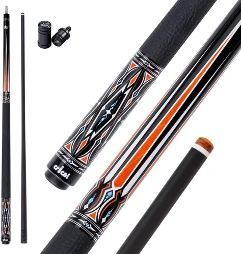 Vista 12 de CRICAL CXD Series Carbon Fiber Pool Cue, Low Deflection 12.5mm tip, Pro Taper shaft, precise control, easy stroke feel for adults