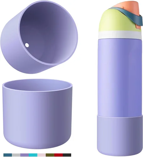 Vista 10 de Protector de Silicona para Botella de Agua Owala, 2 Piezas Fundas Protectoras Antideslizantes para Botellas de Agua FreeSip/Twist/Flip, Sin BPA