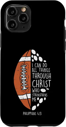 Vista 27 de Funda de regalo para iPhone 16 American Football I can do things Bible God Jesus