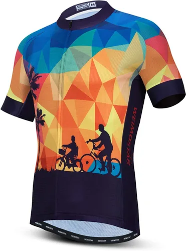 Vista 19 de Hotlion Verano Ciclismo Jersey Hombres Mountain Bike Jersey Secado rápido Bicicleta Camisa Manga Corta Ciclismo Ropa