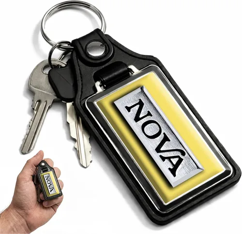 Vista 88 de Brotherhood Car Key Chain for Nova - Classic Models Keychain for Men and Blanco antiguo - Personalizado 1975