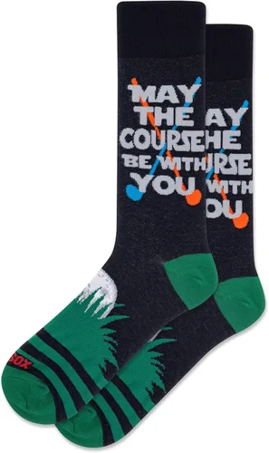 Vista 26 de Hot Sox Calcetines deportivos y atléticos divertidos para hombre, paquete de 1 par, regalos de moda novedosos y divertidos Por encima del par