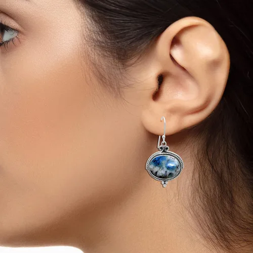 Vista 2 de Veracity Jewelry - Aretes de plata de ley con piedras preciosas para mujeres y niñas, regalo para su cumpleaños, aniversario, esposa, mamá, novia