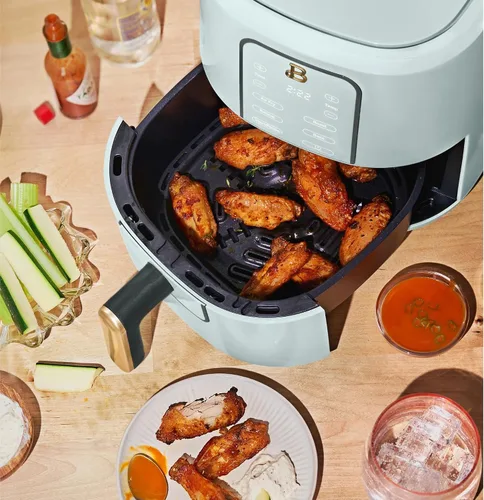 Vista 5 de Freidora de aire digital de 3 cuartos de galón, freidora de aire compacta para cocina pequeña con pantalla táctil, 4 funciones preestablecidas