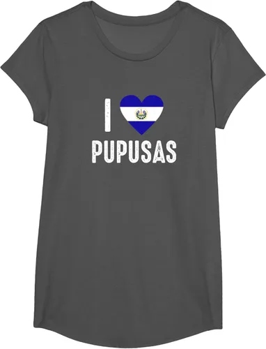 Vista 31 de Camiseta I Love Pupusa from El Salvador