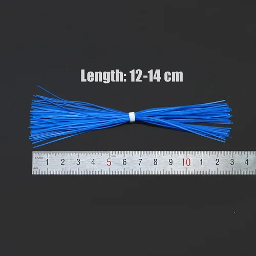 Vista 4 de Tigofly 16 paquetes de 5 pulgadas que brillan en la oscuridad luminosas 8 colores faldas de silicona piernas DIY cebo giratorio hilo de goma
