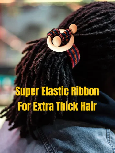 Vista 2 de 2 piezas de ligas para el cabello, accesorios para rastas, cinta elástica incrustada, soportes para cola de caballo coloridos estilo bohemio