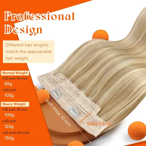 Vista 3 de Sunny Hair Extensiones de cabello con alambre de 22 pulgadas, 4.59 oz