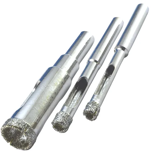 Vista 3 de Kit de brocas de diamante para azulejos - Juego de vidrio y porcelana, paquete de 5: 3/16", "1/4", "1/2" brocas de diamante para cerámica