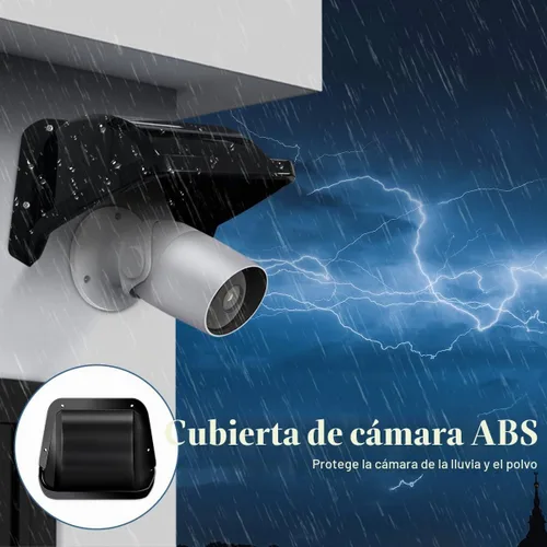 Vista 3 de Cubiertas universales para cámaras de seguridad, protección contra sol y lluvia, techo protector impermeable para cámaras Bullet y Dome, cubierta