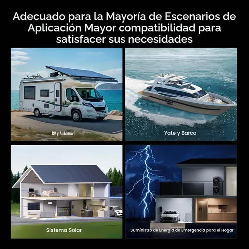 Vista 8 de Batería de litio de ciclo profundo de 12 V y 100 Ah Grupo 24, batería recargable LiFePO4 con BMS de 100 A, protección de corte de temperatura