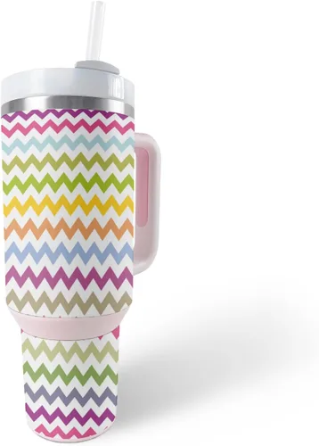 Vista 5 de MightySkins Skin - Vaso de vinilo compatible con Stanley The Quencher H2.0 FlowState de 40 onzas, cubo de rompecabezas, protectora, duradera