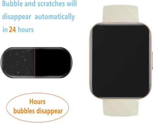 Vista 5 de Protector de pantalla compatible con Dakofied D1 Smart Watch de 1.85 pulgadas (paquete de 6) película suave de TPU transparente, compatible