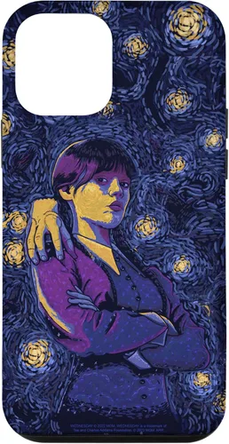 Vista 16 de Wednesday & Thing in Starry Night by Vincent Van Goth Case for iPhone 17