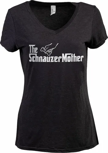 Vista 38 de The Dogmother Divertida camiseta con cuello en V para mujer, con cuello en V (italiano) Greyhound