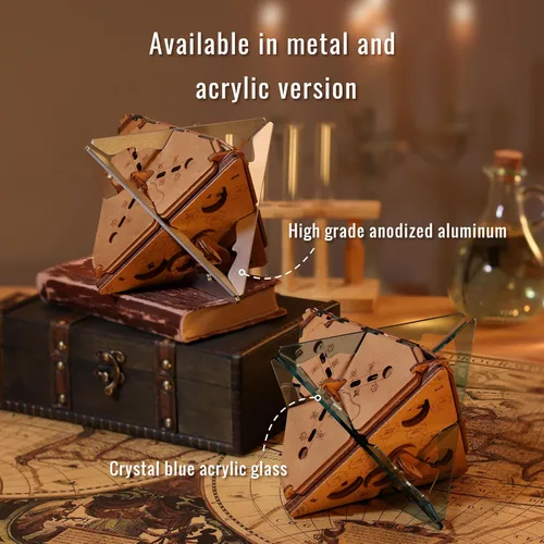 Vista 5 de Caja de rompecabezas antigravedad PUZZLE POTATO - Rompecabezas 3D para cerebro para adultos - Cofre del tesoro de madera - Caja de rompecabezas