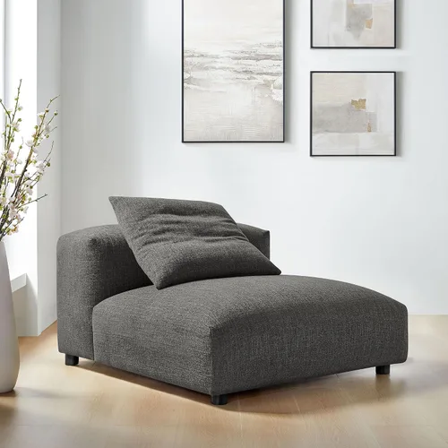Vista 13 de Modway Sofás Solace, de gran tamaño, almendra