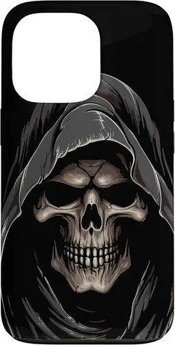 Vista 10 de Carcasa con capucha de fantasma de calavera para iPhone 17