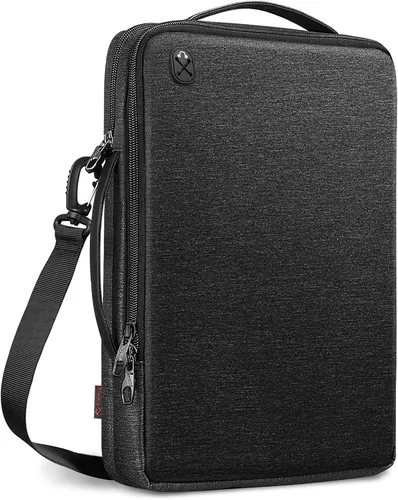 Vista 9 de FINPAC Bolsa de hombro para laptop para MacBook Pro de 14 pulgadas M4/M3/M2/M1 Pro/Max A2779 A2442 2024-2021, MacBook Air/Pro de 13'', funda