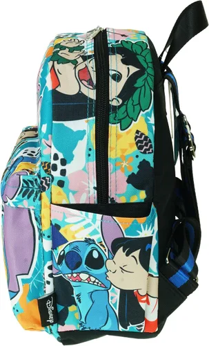 Vista 5 de Lilo & Stitch A21273 - Mochila de lujo con estampado de gran tamaño, 12 pulgadas, Varios colores, Mochilas Daypack