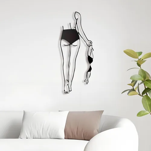 Vista 12 de LIYAOLI Arte de Pared de Metal Negro Relajante, Letrero de Relajación Moderno Decoración de Letras para Baño, Letrero Decorativo de 3D en Metal