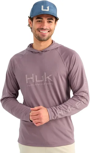 Vista 21 de HUK - Sudadera con capucha de manga larga ventilada para hombre, camiseta de pesca con capucha Academia Naval