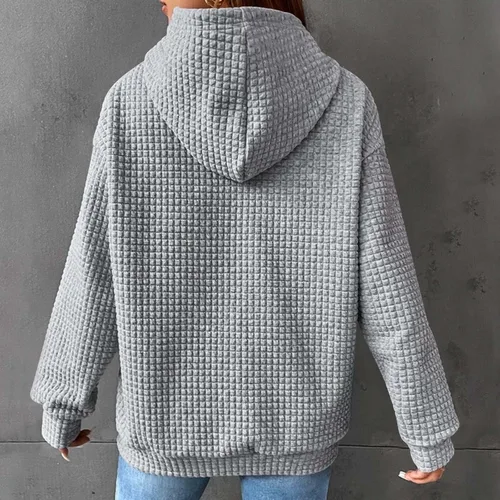 Vista 2 de SHAOBGE Sudaderas con capucha de gran tamaño para mujer, sudaderas con capucha para entrenamiento, suéteres casuales y cómodos trajes de moda
