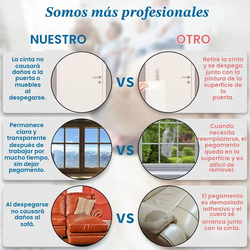Vista 4 de Protector de puerta contra arañazos de perros, protector de garra de puerta flexible transparente y resistente, protector antiarañazos para muebles