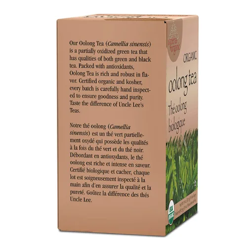 Vista 8 de Uncle Lee's Tea - Té Oolong orgánico, rico en antioxidantes, caja, 18 bolsitas de té
