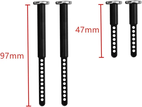 Vista 4 de Metal Front and Rear Extended Body Post Mounts Shell Column with Magnet for 1/10 RC Crawler Car Axial SCX10 II 90046