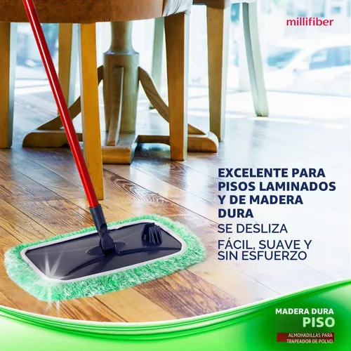 Vista 4 de Recarga de plumero para piso Millifiber 15x8 Pulgadas - Recarga de plumero resistente para mascotas compatible con todas las cabezas de mopa
