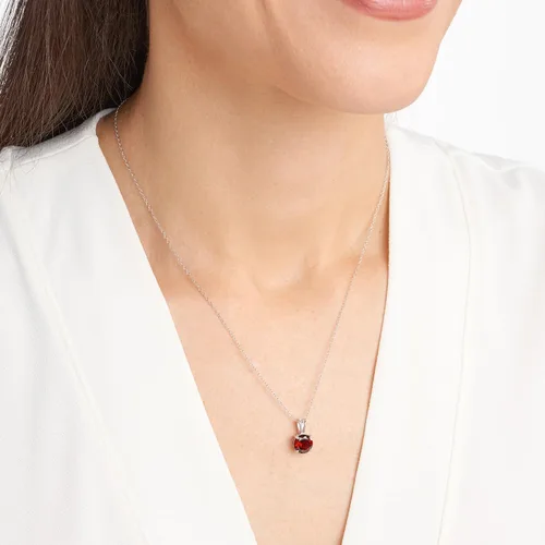 Vista 54 de Amazon Essentials Collar con colgante de piedra natal de corte redondo de plata de ley de 18 pulgadas (anteriormente colección Amazon)