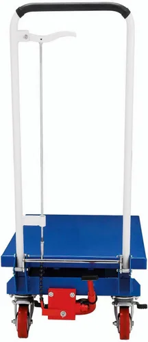 Vista 7 de Global Industrial Mesa elevadora de tijera móvil con mango plegable, plataforma de 27 x 17, capacidad de 330 libras