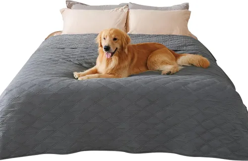 Vista 21 de Luciphia Funda de sofá 100% impermeable para perros, antideslizante, protector de sofá para mascotas, tapete para sofá, cachorro y gatos, con parte