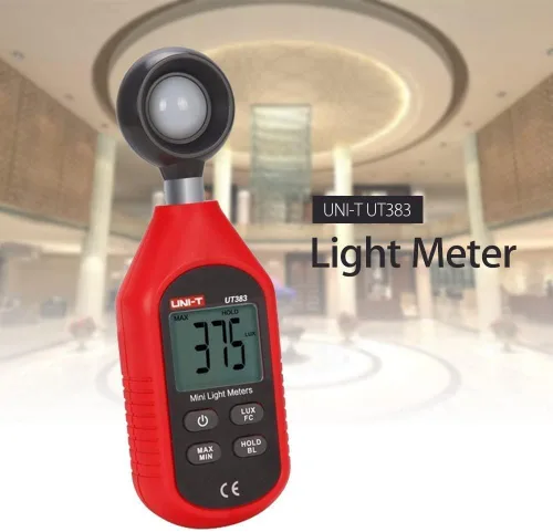 Vista 2 de UNI-T Mini medidor de luz UT383 con pantalla LCD
