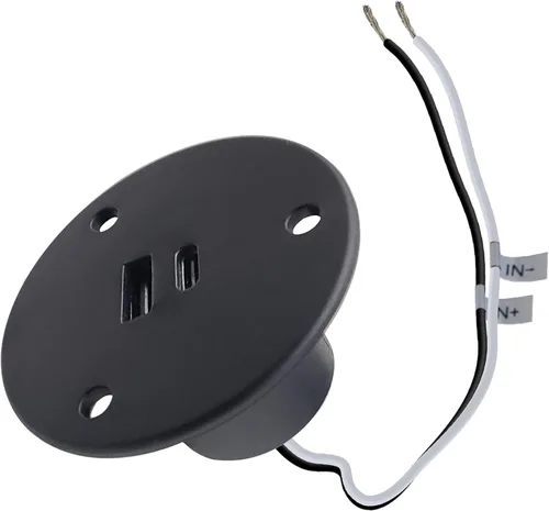 Vista 9 de Facon Enchufe de montaje en pared de 12 V – Puerto de carga USB C RV y enchufe de cargador USB QC3.0 – Dual 18 W (A+C) Cableado directo para RV
