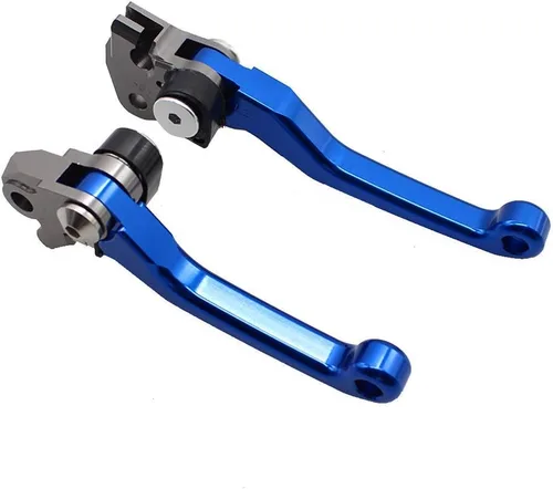 Vista 2 de Krace Juego de palancas de freno y embrague CNC para motocicleta todo terreno, compatible con Yamaha YZ65 2018, con agarres de goma de 22 mm de 7/8