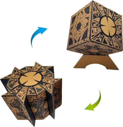 Vista 3 de Hellraiser - Caja de rompecabezas, configuración de lamentos, cenobites de Halloween con cabeza de alfiler para cosplay (estilo A)