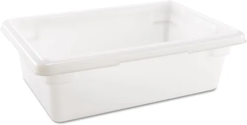 Vista 5 de Rubbermaid Commercial Products Caja/Tote de almacenamiento de alimentos de policarbonato, 3.5 galones, transparente