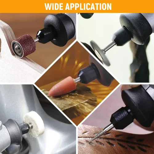 Vista 4 de Hoteche Kit de accesorios para herramientas rotativas de 418 piezas, juego de brocas giratorias universales multiusos para manualidades, corte