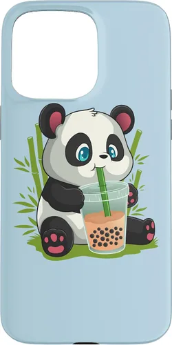 Vista 31 de Kawaii Cute Anime Panda Otaku Japanese Bubble Boba Case for iPhone 17