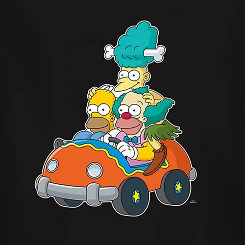 Vista 2 de The Simpsons Camisa clásica de Bart Simpson Homer, Bart, Lisa Tee Camiseta de manga larga para hombre