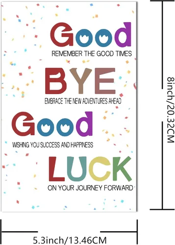 Vista 5 de Joycard Divertida tarjeta de despedida para él/ella, tarjetas de jubilación humorísticas para compañeros de trabajo y amigos, divertida tarjeta