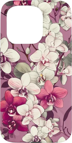 Vista 14 de Orchid Flowers Purple Pink Floral Case for iPhone 17