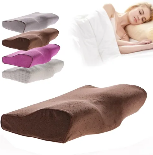 Vista 9 de Almohadas ortopédicas para el cuello para aliviar el dolor, dormir de lado, almohada cervical cervical de espuma viscoelástica, almohadas cervicales